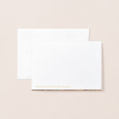 Gold Foil BEDANK JE Wendhart | FOTO Folie Kaarten (Met envelop)