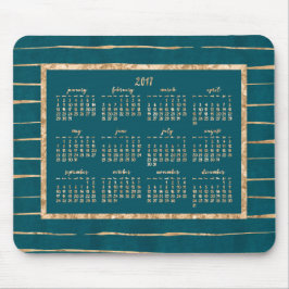 Gold Foil Benzine Jaarlijkse Muismatten 2017