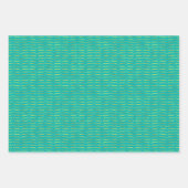 Gold Foil beugels Groene gekleurde achtergronden Inpakpapier Vel (Voorkant)