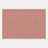 Gold Foil beugels met roze gekleurde achtergrond Inpakpapier Vel (Voorkant)