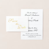 Gold Foil Bewaar de datums Folie Kaarten (Display)