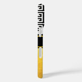 Gold Foil Black en White Greek Key Monogram Case-Mate iPhone Case (Achterkant / Rechts)