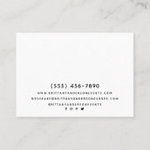 Gold Foil Black Paars Celsius - Aangepast Visitekaartje (Achterkant)