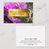 Gold Foil Black Paars Celsius - Aangepast Visitekaartje (Voorkant / Achterkant)