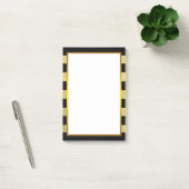 Gold Foil Black Stripe clean Post-it® Notes (Kantoor)