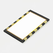 Gold Foil Black Stripe clean Post-it® Notes (Schuin)