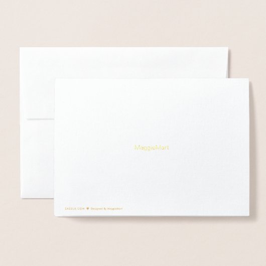 Gold Foil Bloemen Engagement Party Uitnodiging Fot (Met envelop)