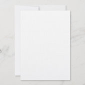 Gold Foil Border Huwelijksuitnodiging Kaart (Achterkant)