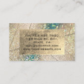 Gold Foil Botanical Beauty Studio Holograaf Blauwg Visitekaartje (Achterkant)