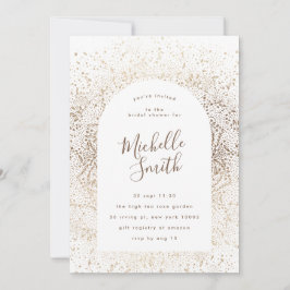 Gold Foil Botanical Whimsical Arch Lijst Bridal Kaart
