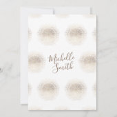 Gold Foil Botanical Whimsical Arch Lijst Bridal Kaart (Achterkant)