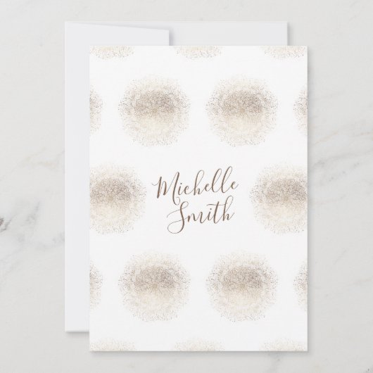 Gold Foil Botanical Whimsical Arch Lijst Bridal Kaart (Achterkant)