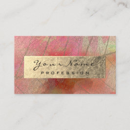 Gold Foil Botanische Abstracte Influencer Blogger Visitekaartje