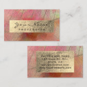 Gold Foil Botanische Abstracte Influencer Blogger Visitekaartje (Voorkant / Achterkant)