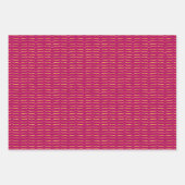Gold Foil Brackets Hot Pink Colleervan Achtergrond Inpakpapier Vel (Voorkant 2)