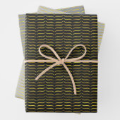 Gold Foil Brackets met donkere achtergrond Inpakpapier Vel (In situ)