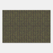 Gold Foil Brackets met donkere achtergrond Inpakpapier Vel (Voorkant)