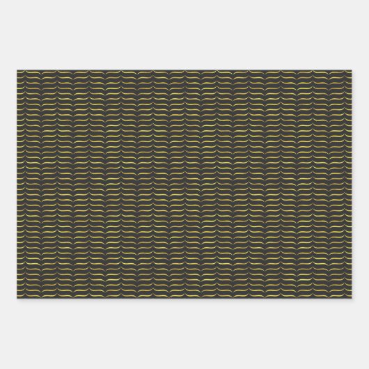 Gold Foil Brackets met donkere achtergrond Inpakpapier Vel (Voorkant)
