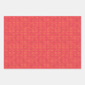 Gold Foil Brackets met lichtgekleurde achtergrond Inpakpapier Vel (Voorkant 3)