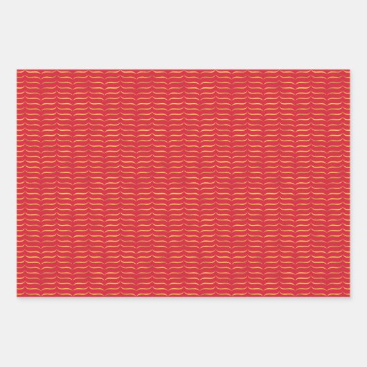 Gold Foil Brackets met lichtgekleurde achtergrond Inpakpapier Vel (Voorkant)