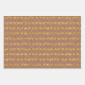 Gold Foil Brackets met lichtgekleurde achtergrond Inpakpapier Vel (Voorkant 2)