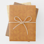 Gold Foil Brackets met lichtgekleurde achtergrond Inpakpapier Vel (In situ)