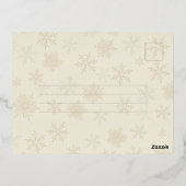 Gold Foil Briefkaart voor multicore-kerstmis (Achterkant)