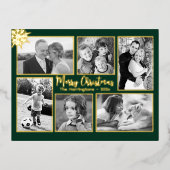 Gold Foil Briefkaart voor multicore-kerstmis (Voorkant)