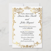 Gold foil bruiloft kaart (Voorkant)