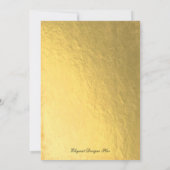 Gold foil bruiloft kaart (Achterkant)