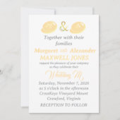 Gold Foil bruiloft uitnodiging (Voorkant)