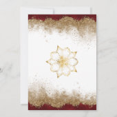 Gold Foil bruiloft uitnodiging (Achterkant)