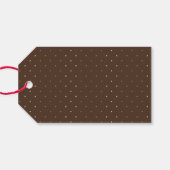 Gold Foil, bruin gebotteld Label Cadeaulabel (Achterkant Horizontaal)