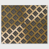 Gold Foil Business Logo Marketing Wrapping Paper Cadeaupapier (Vlak)