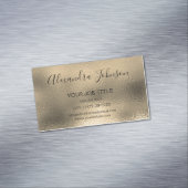 Gold Foil Business Professional Magnetisch Visitekaartje (Voorbeeld)