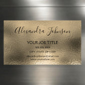 Gold Foil Business Professional Magnetisch Visitekaartje