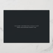 Gold Foil Calligraphy Confetti Save the Date Kaart (Achterkant)