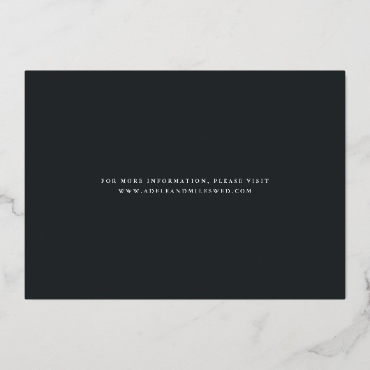 Gold Foil Calligraphy Confetti Save the Date Kaart (Achterkant)