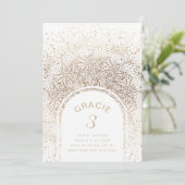 Gold Foil Celebration Arch | Partij voor de verjaa Kaart (Staand voorkant)