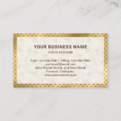 Gold Foil Chocolate Chip Cookies Bakery Visitekaartje (Achterkant)