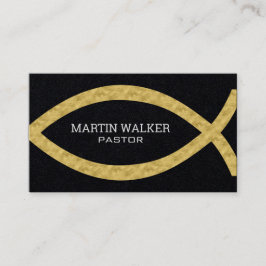 Gold Foil Christelijk Fish Religity Visitekaartje