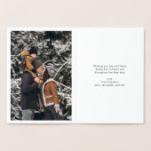 Gold Foil Clasic Merry kerstfeestdag Kaart (Binnen)