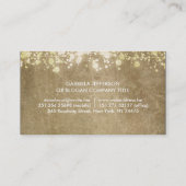 Gold Foil Confetti  Elegant Visitekaartje (Achterkant)