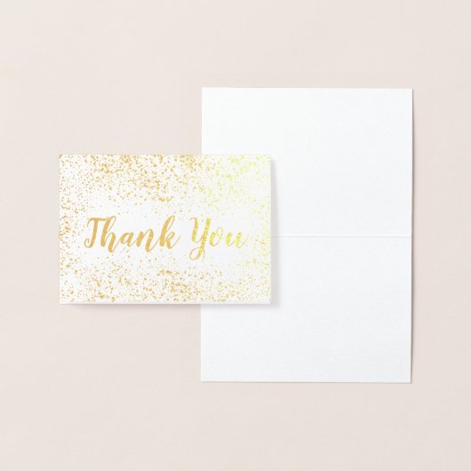 Gold Foil Confetti Hartelijk dank Folie Kaarten (Display)