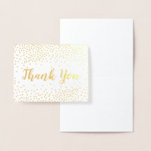 Gold Foil Confetti Hartelijk dank