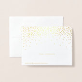 Gold Foil Confetti Stippen Gereserveerd Weddenscha Folie Kaarten (Met envelop)