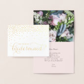 Gold Foil Confetti Stippen zullen je mijn Bridesma Folie Kaarten (Display)