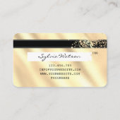 Gold foil Credit Kaart voegt uw logo toe Visitekaartje (Achterkant)