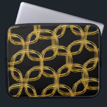Gold Foil cribble Chic-laptophoes Hoesje Laptop Sleeve<br><div class="desc">Hoesje met goudflesje met cirkelvormig vormig vormblad voor een laptop. De kleur van het hoesje kan om het even welke kleur worden gemaakt. De zwarte wordt getoond als voorbeeld,  maar u kunt wit of een verschillende kleur kiezen.</div>