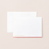 Gold Foil Crown Mini Kaart - Hartelijk dank (Met envelop)